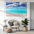 Obraz na płótnie - plaża, morze, niebo