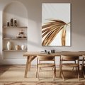 Obraz na płótnie - złoty, liść, minimalizm