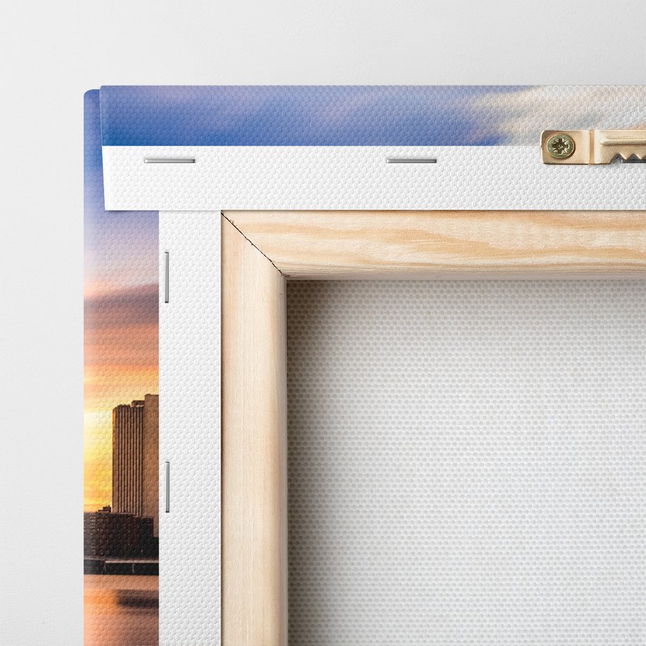 Obraz na płótnie - most, miasto, woda