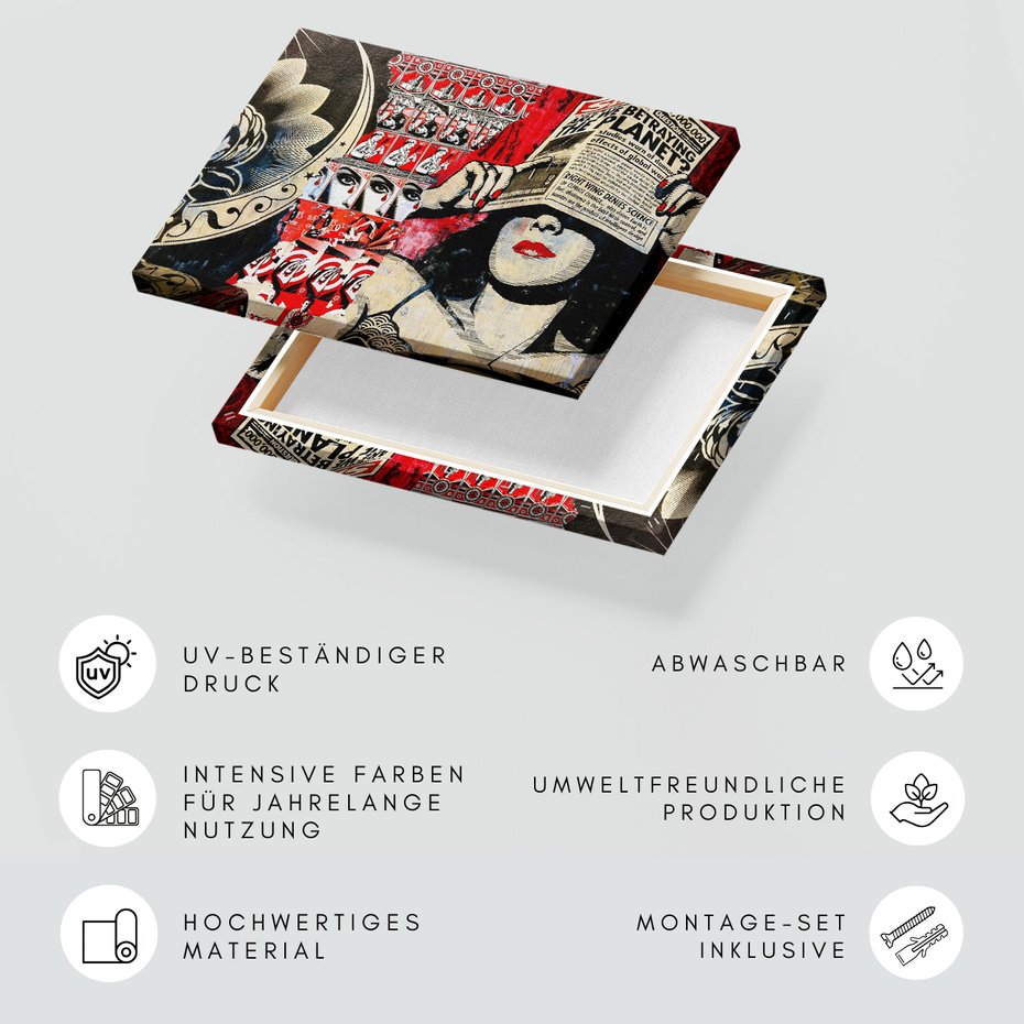 Obraz na płótnie - graffiti, kolaż, sztuka uliczna