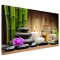 Obraz na płótnie - bambus, kamienie, relaks