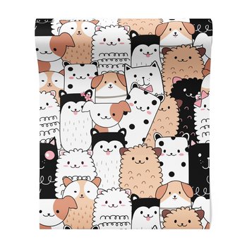 Tapeta - dziecięca, psy, koty,