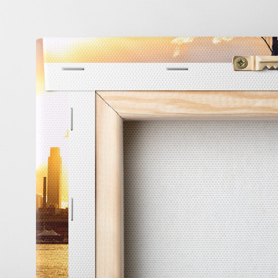 Obraz na płótnie - most, miasto, rzeka