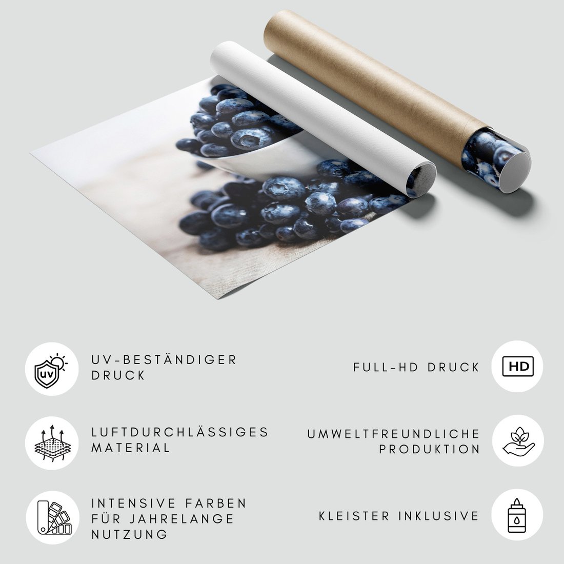 Fototapeta - jagody, miska, owoce