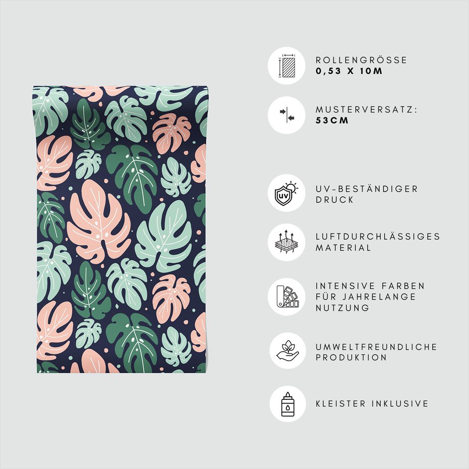 Tapeta - liście, monstera, natura