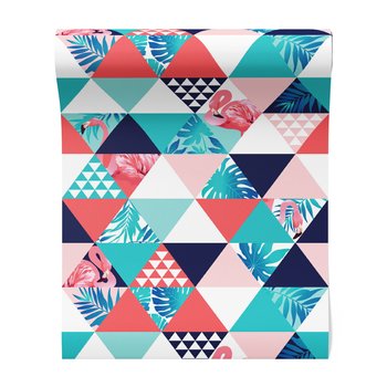 Tapeta - flaming, trójkąt, liście