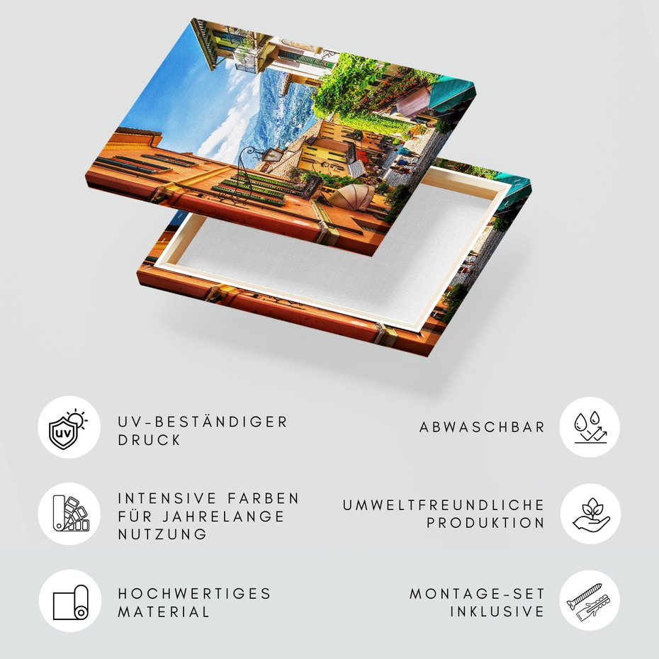 Obraz na płótnie - miasto, uliczka, budynki