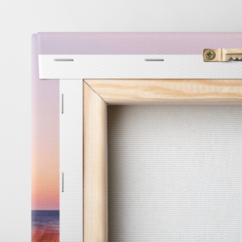 Obraz na płótnie - plaża, morze, zachód słońca