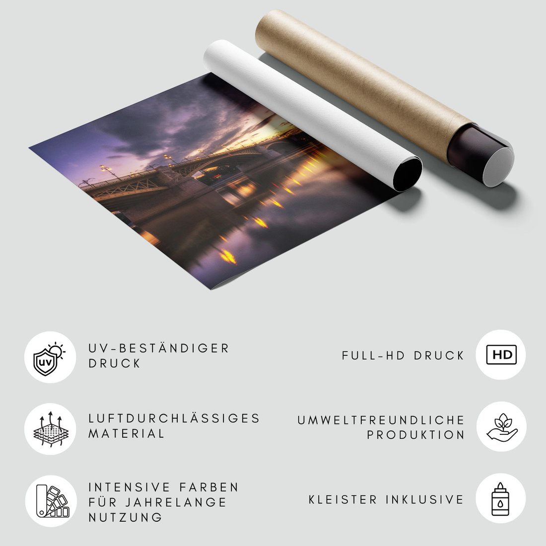 Fototapeta - most, rzeka, miasto