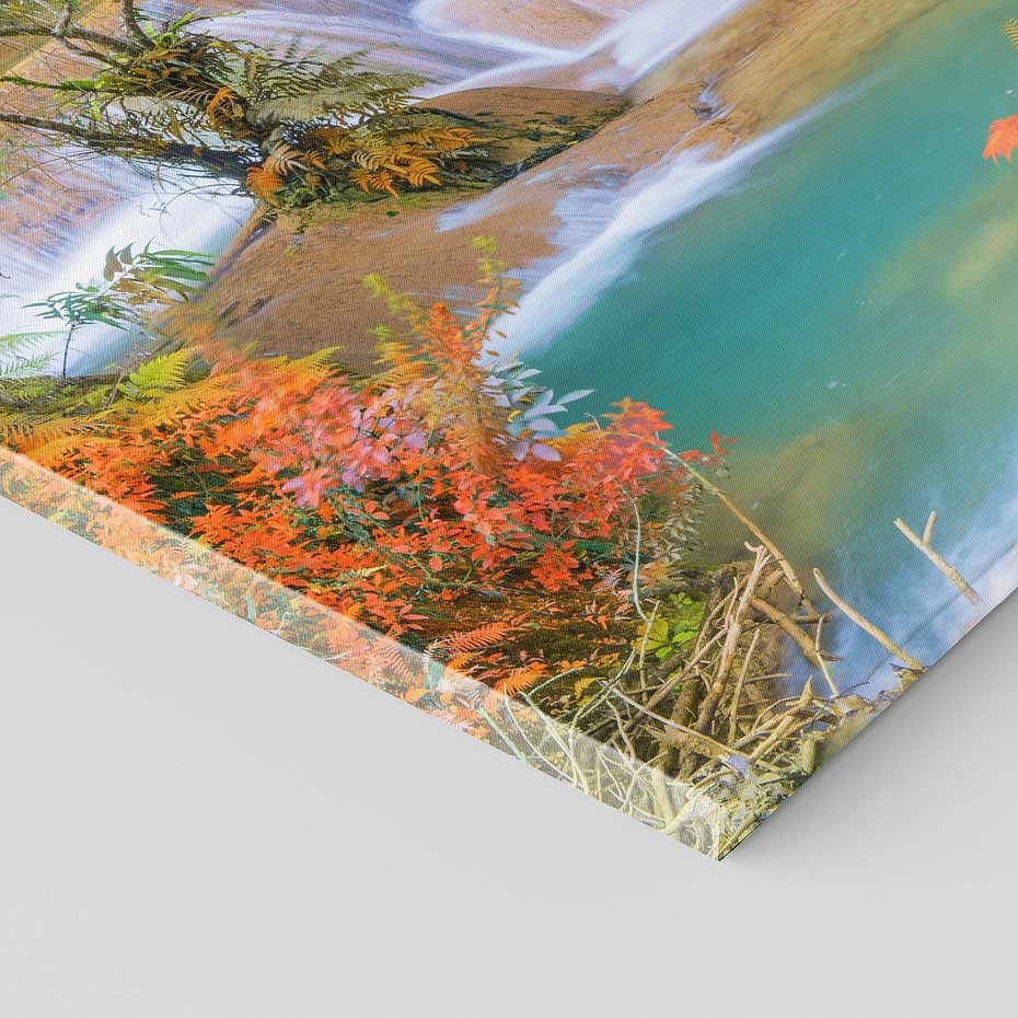 Obraz na płótnie - wodospad, natura, krajobraz