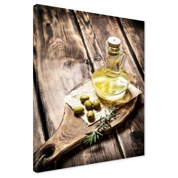 Obraz na płótnie - oliwa, oliwki, drewno