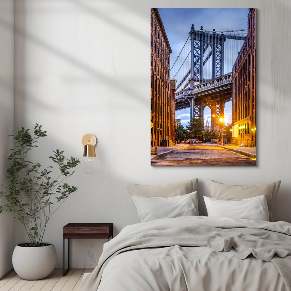 Obraz na płótnie - most, miasto, ulica
