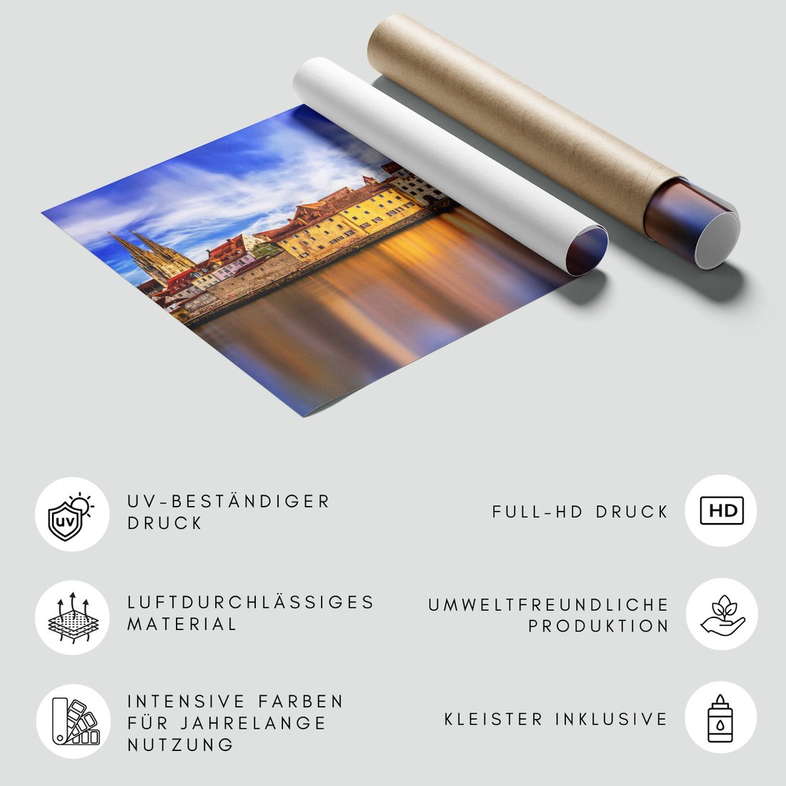 Fototapeta - miasto, rzeka, budynki