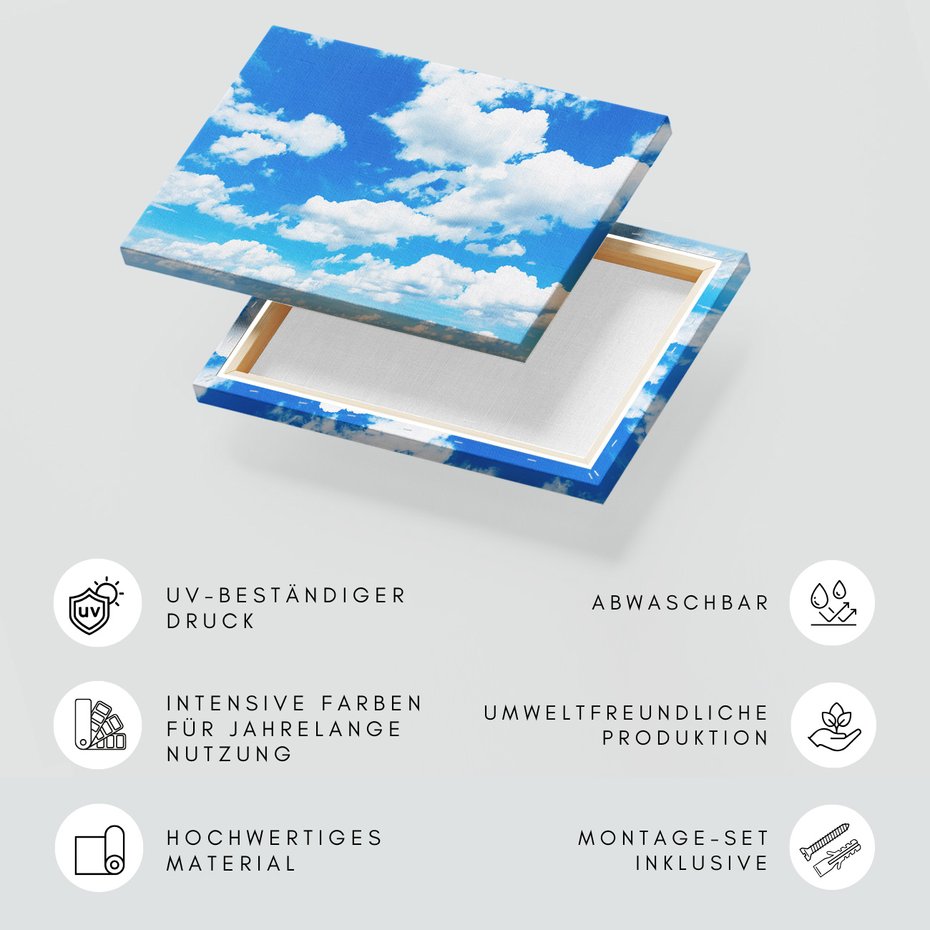 Obraz na płótnie - niebo, chmury, krajobraz