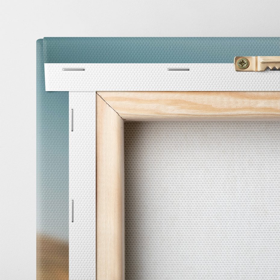 Obraz na płótnie - topór, pień, trawa