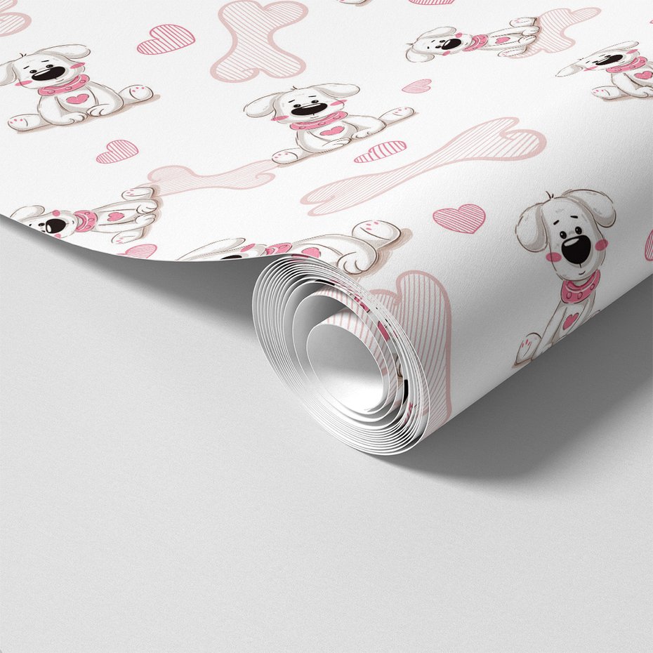 Tapeta - dziecięca, pieski, kości,