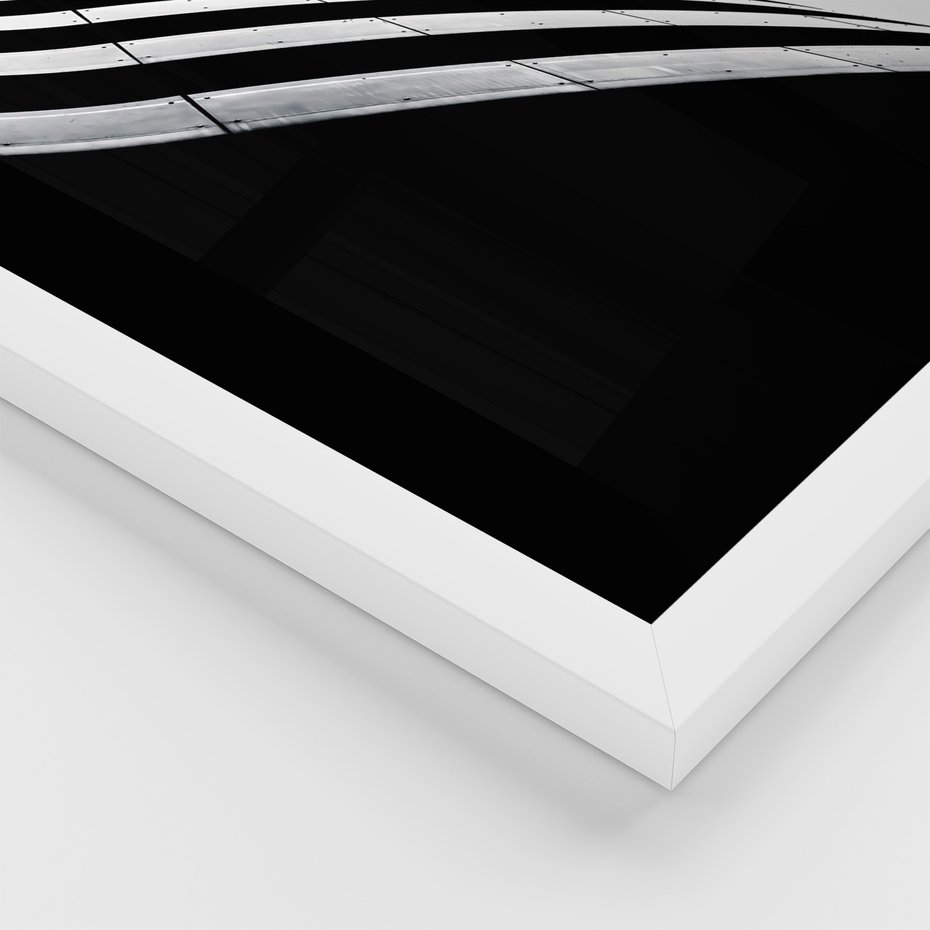 Zestaw obrazy w ramie, plakaty - architektura, budynki, miejski - rama biała