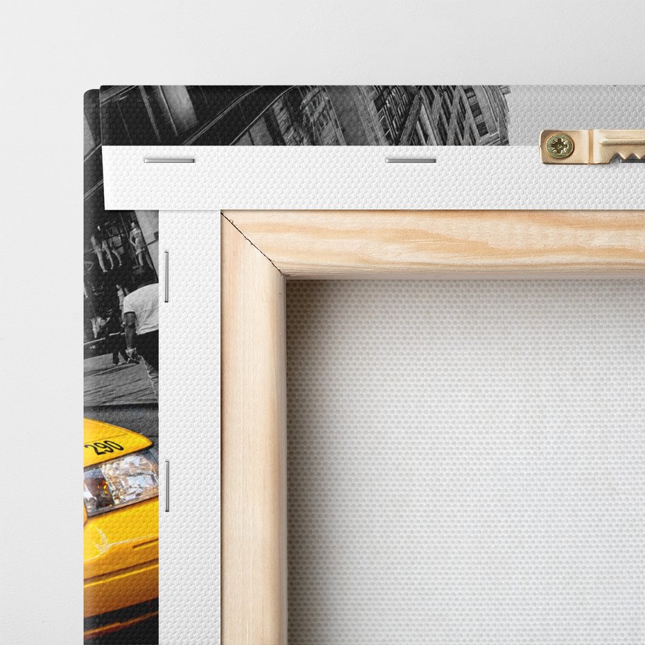 Obraz na płótnie - taxi, miasto, ulica