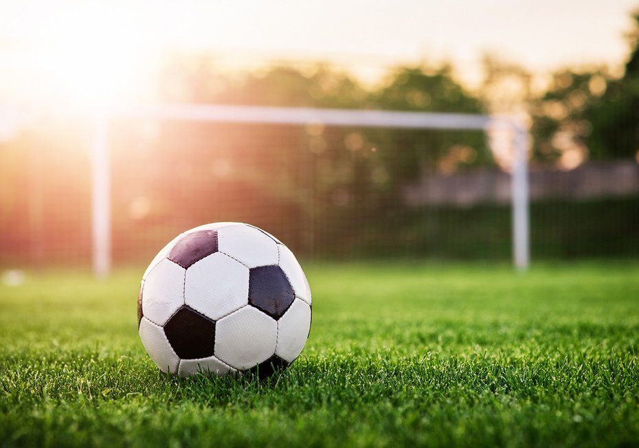 Fototapeta - piłka, trawa, sport