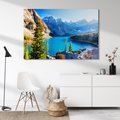 Obraz na płótnie - góry, jezioro, lasy