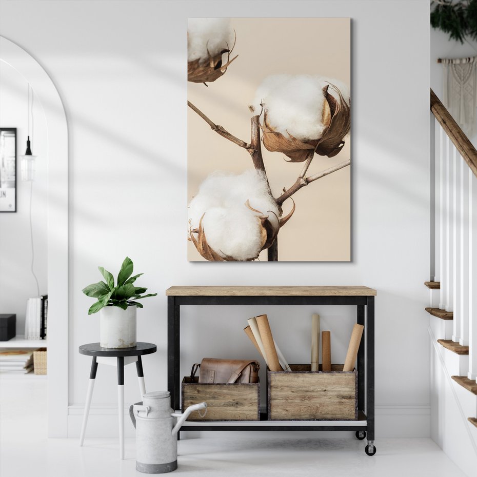 Obraz na płótnie - bawełna, roślina, natura