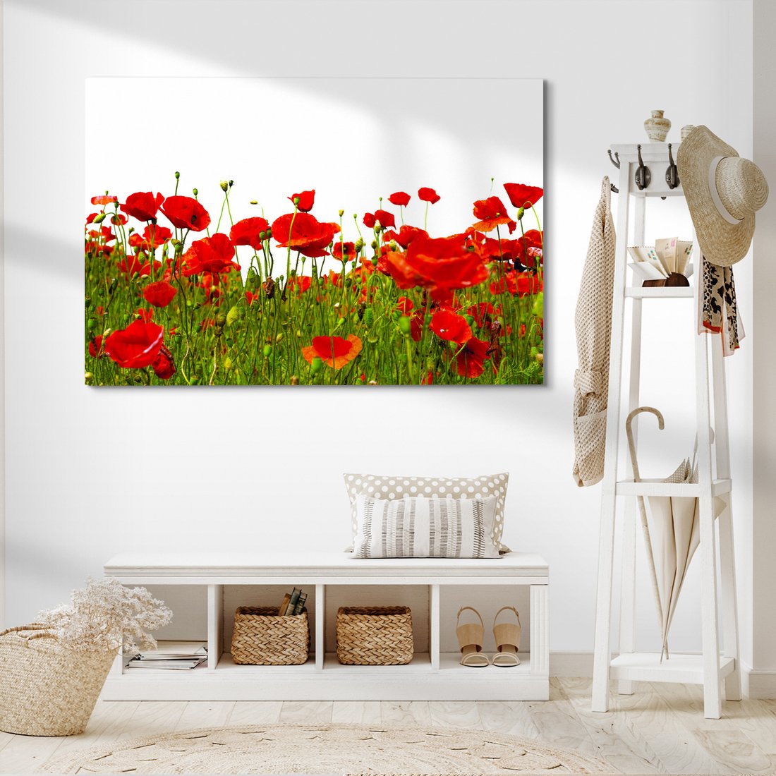 Obraz na płótnie - maki, kwiaty, lato