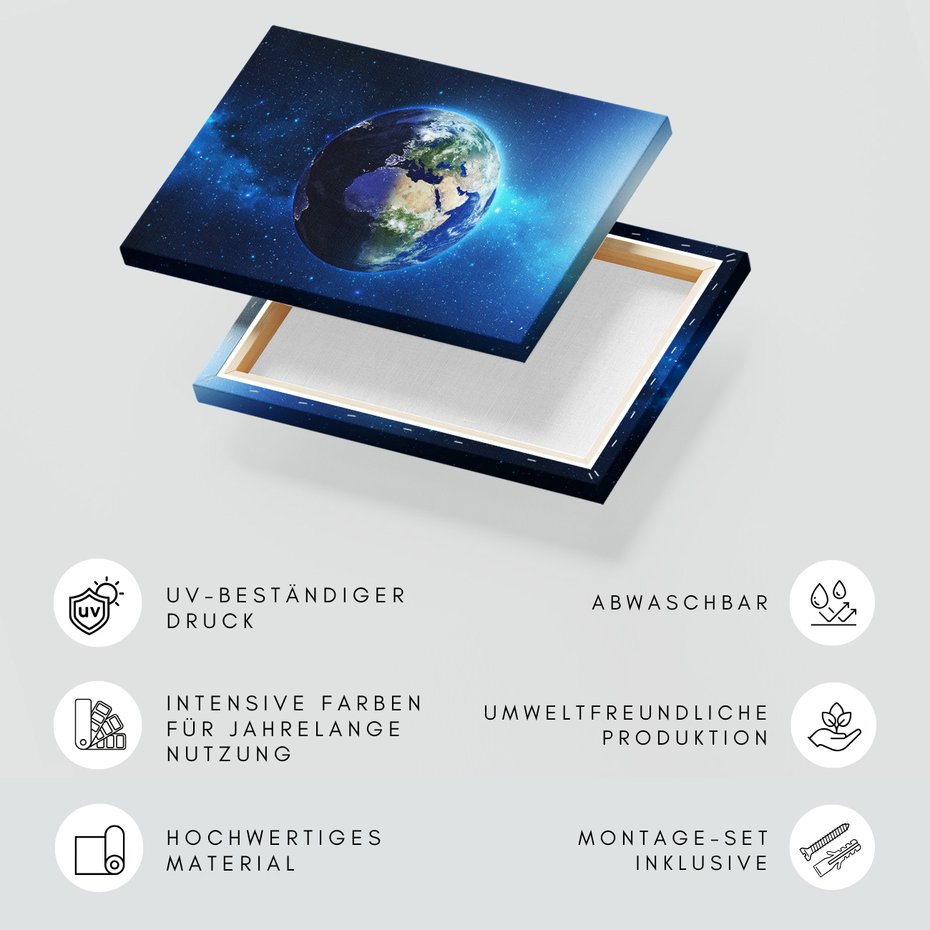 Obraz na płótnie - ziemia, kosmos, planeta