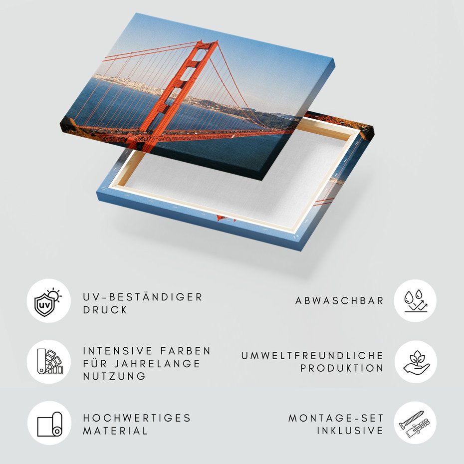 Obraz na płótnie - most, miasto, woda