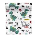 Tapeta - dziecięca, dinozaury, okulary, napisy