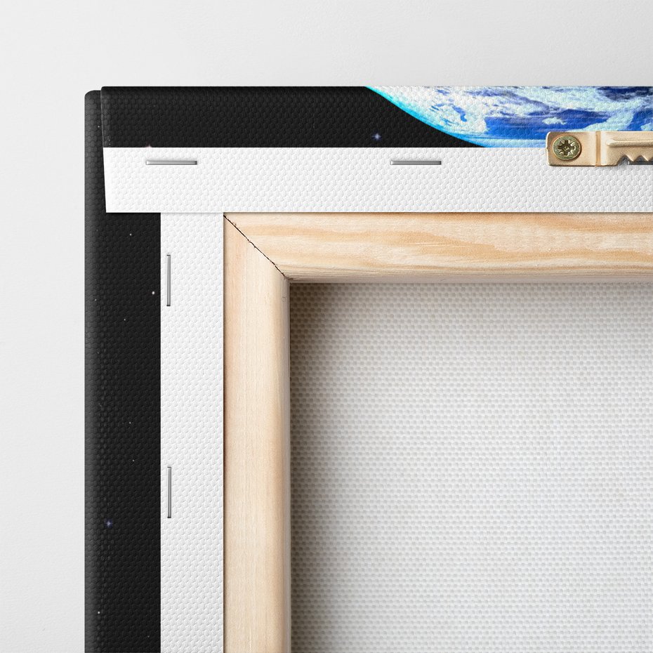 Obraz na płótnie - ziemia, kosmos, słońce