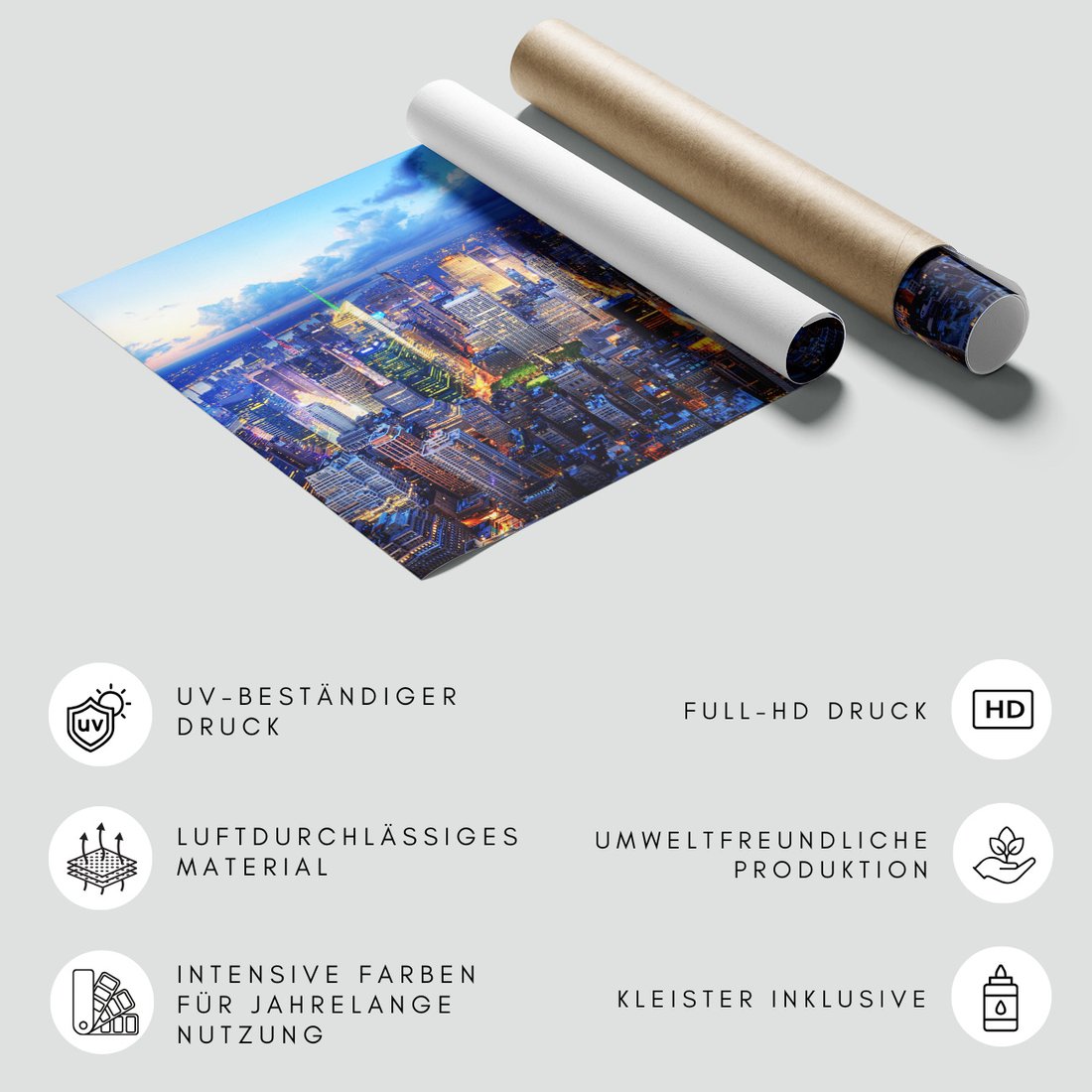 Fototapeta - miasto, noc, budynki