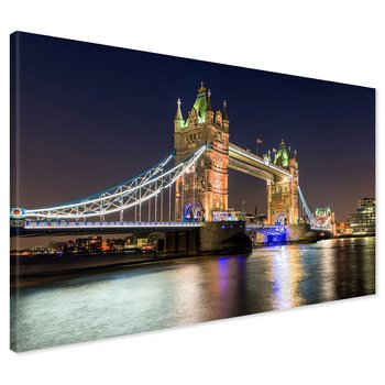 Obraz na płótnie - Tower Bridge, Londyn, noc