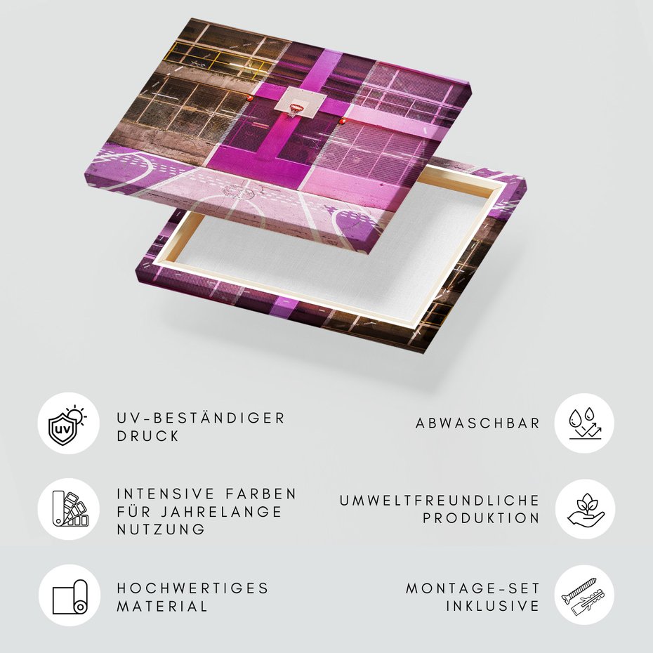 Obraz na płótnie - koszykówka, miasto, sport