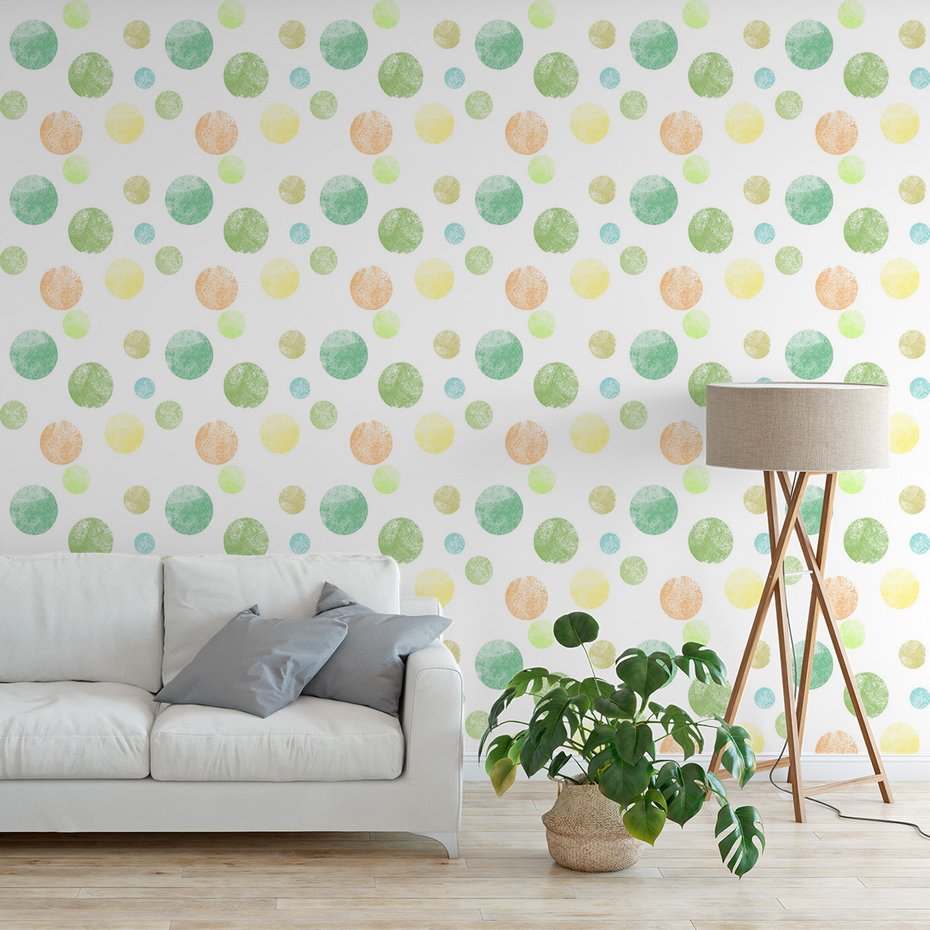 Tapeta - kropki, okręgi, tło