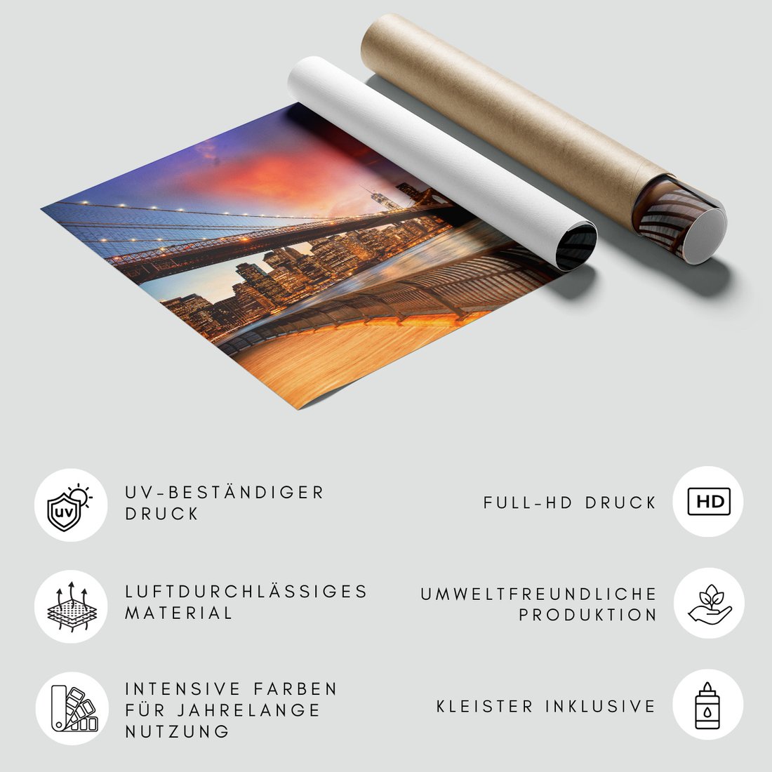 Fototapeta - miasto, most, noc