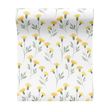 Tapeta - kwiaty, liście, łodygi