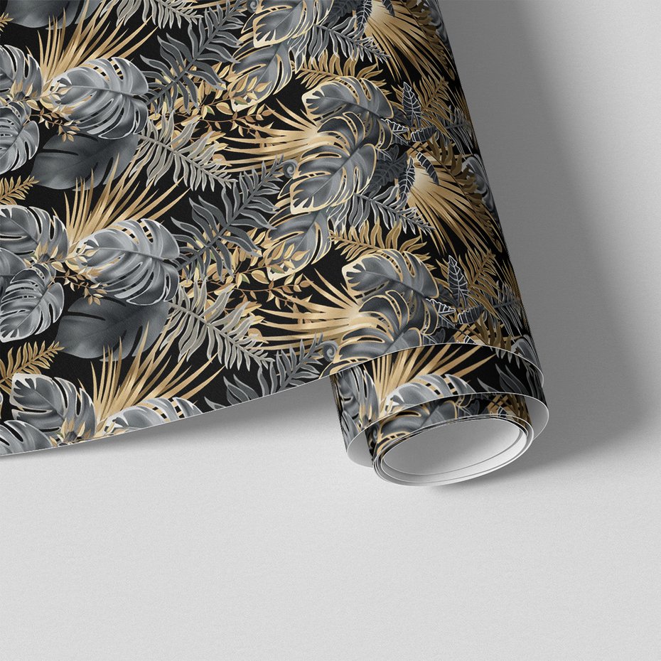 Tapeta - liście, tropiki, ornament