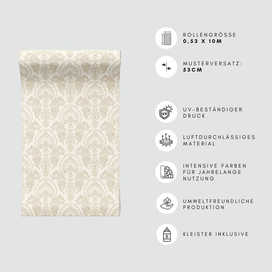 Tapeta - ornament, dekoracja, elegancja