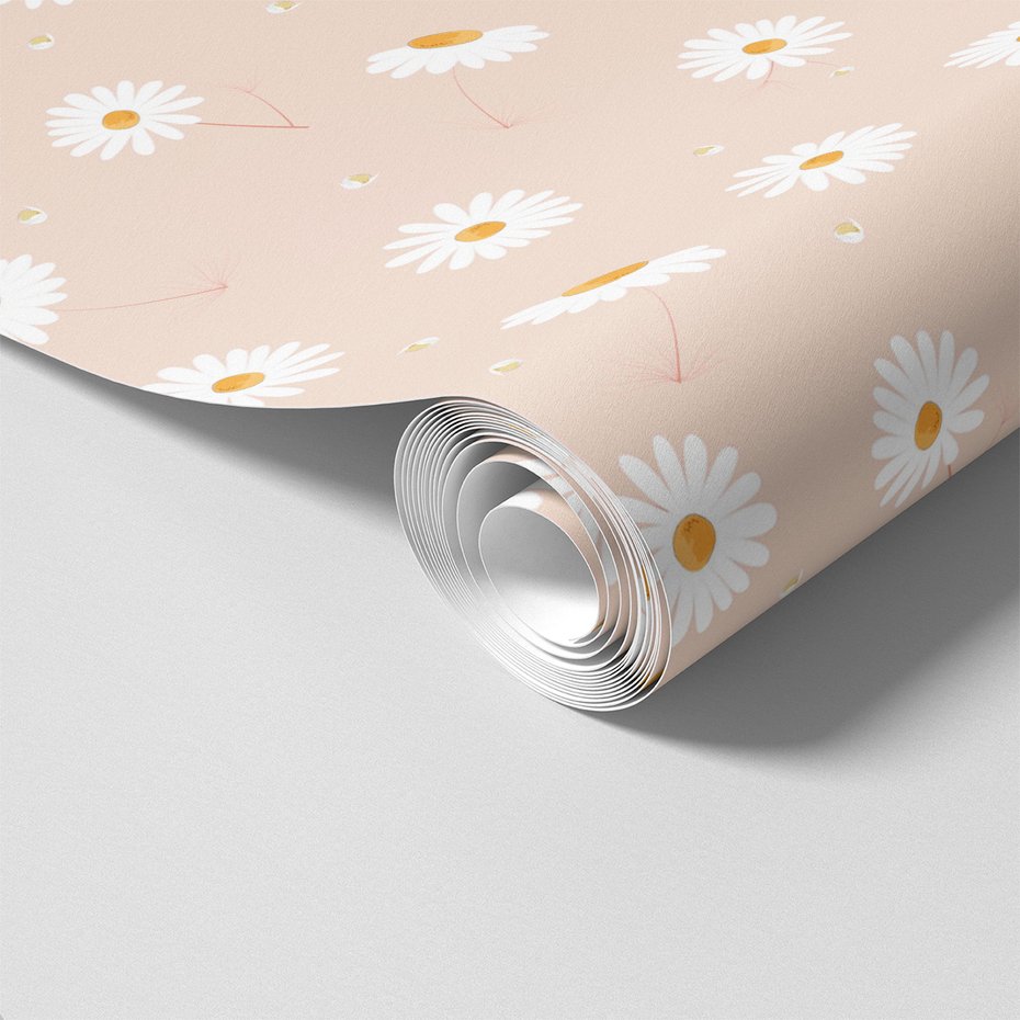 Tapeta - kwiaty, stokrotki, tło