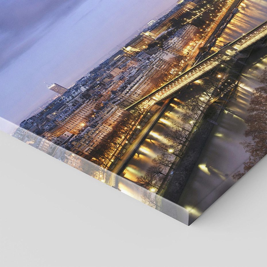 Obraz na płótnie - Paryż, Wieża Eiffla, rzeka