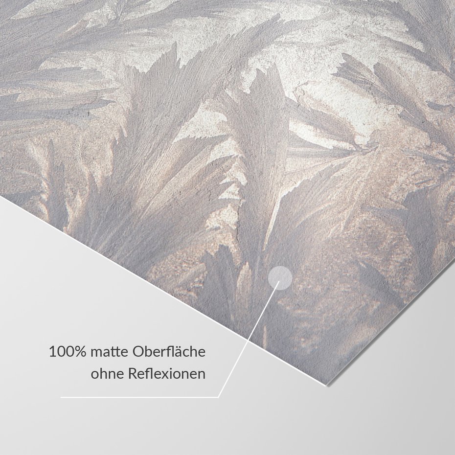 Fototapeta - loft, liście, szron