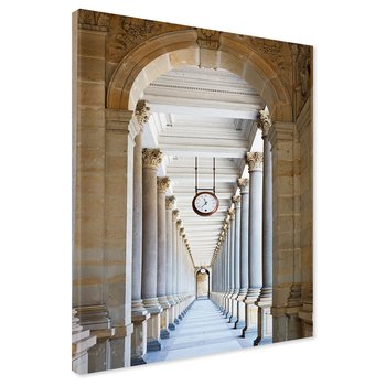Obraz na płótnie - kolumnada, architektura, zegar