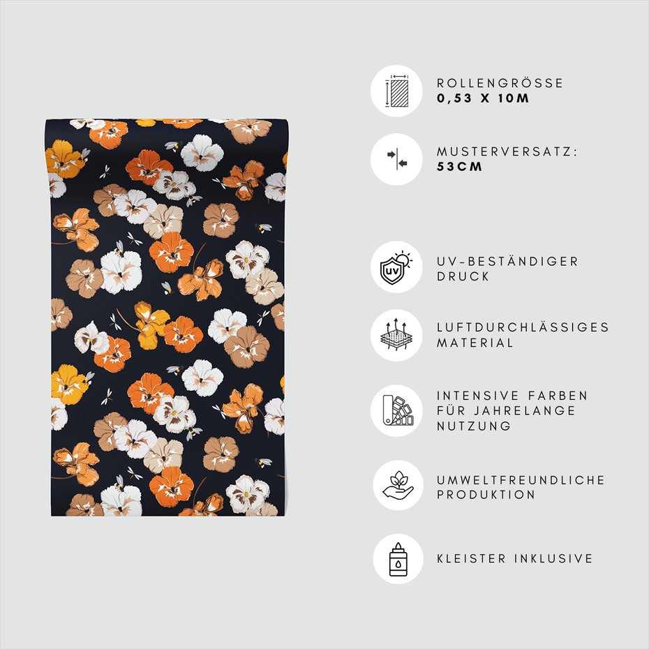 Tapeta - kwiaty, owady, natura