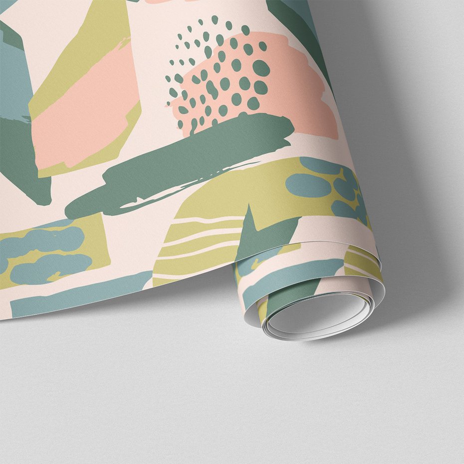 Tapeta - abstrakcja, plamy, kształty