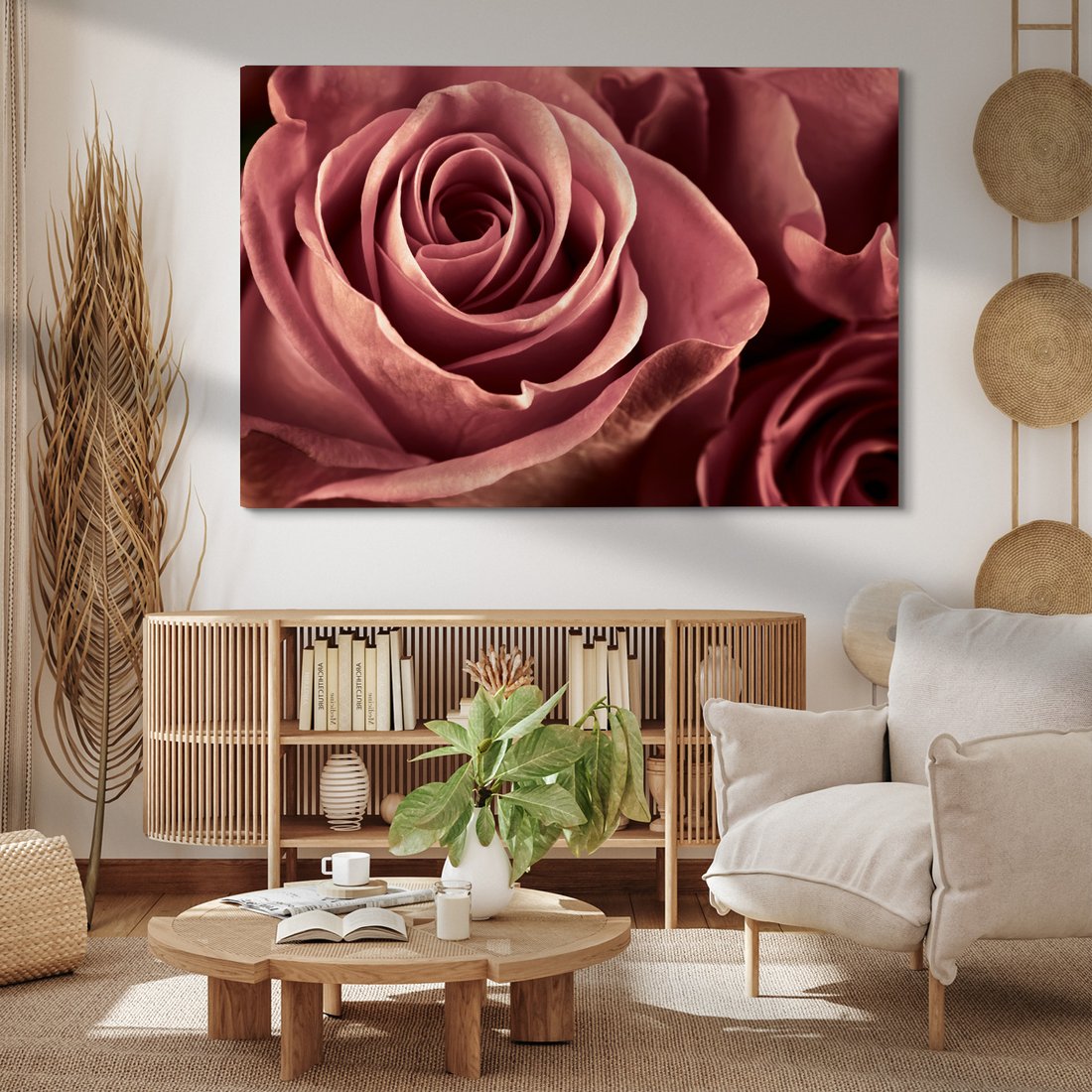 Obraz na płótnie - róża, kwiat, płatki