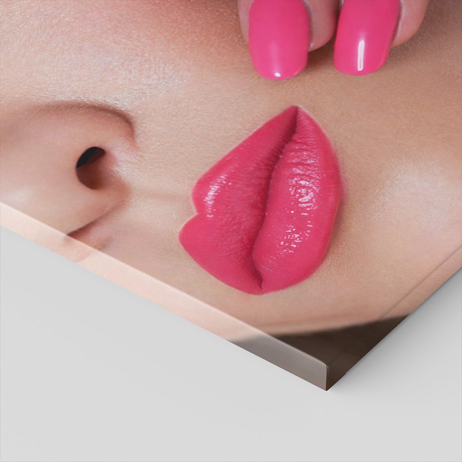 Obraz na płótnie - kobieta, oko, usta