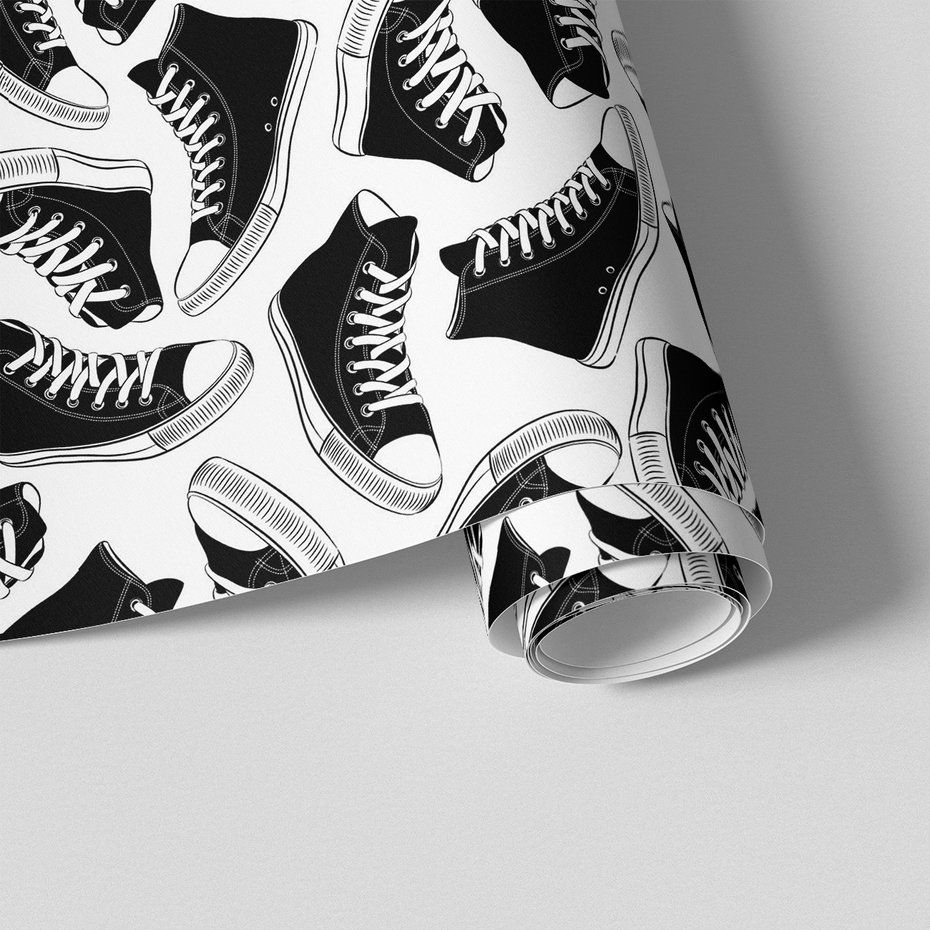 Tapeta - obuwie, buty, sznurówki