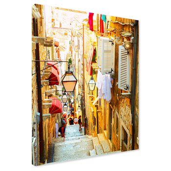 Obraz na płótnie - uliczka, schody, miasto