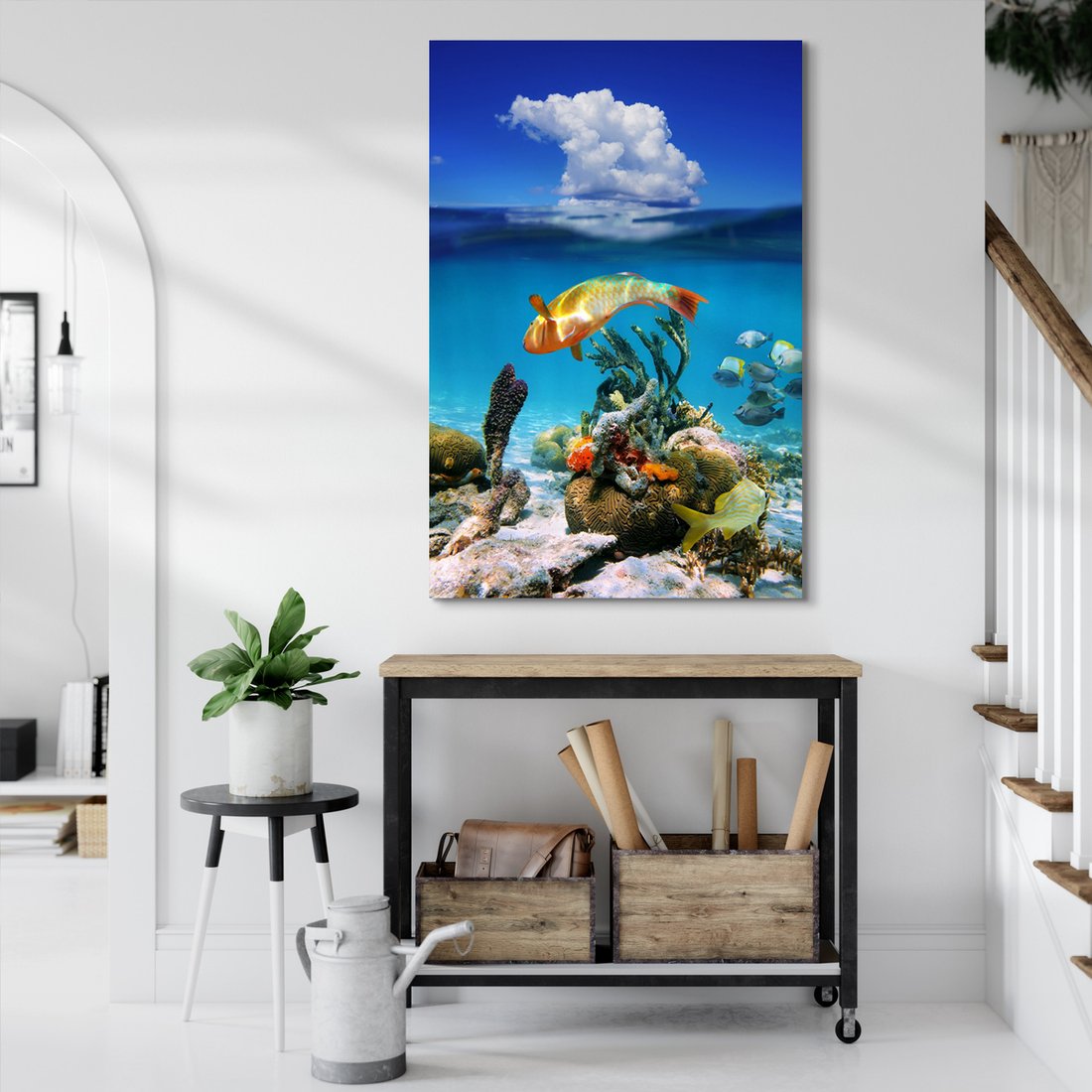 Obraz na płótnie - ryba, rafa, morze