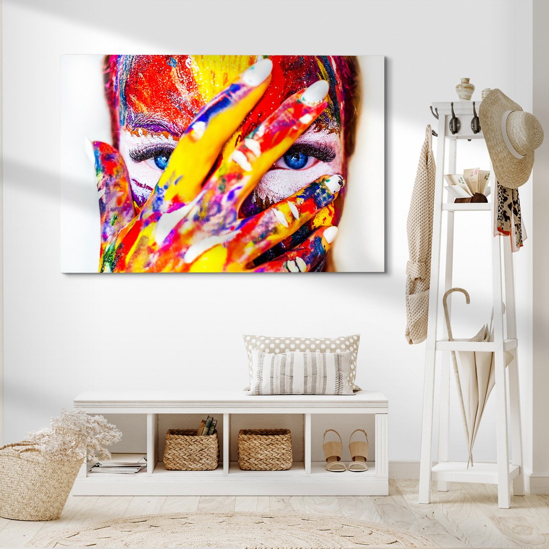 Obraz na płótnie - farby, kolory, abstrakcja